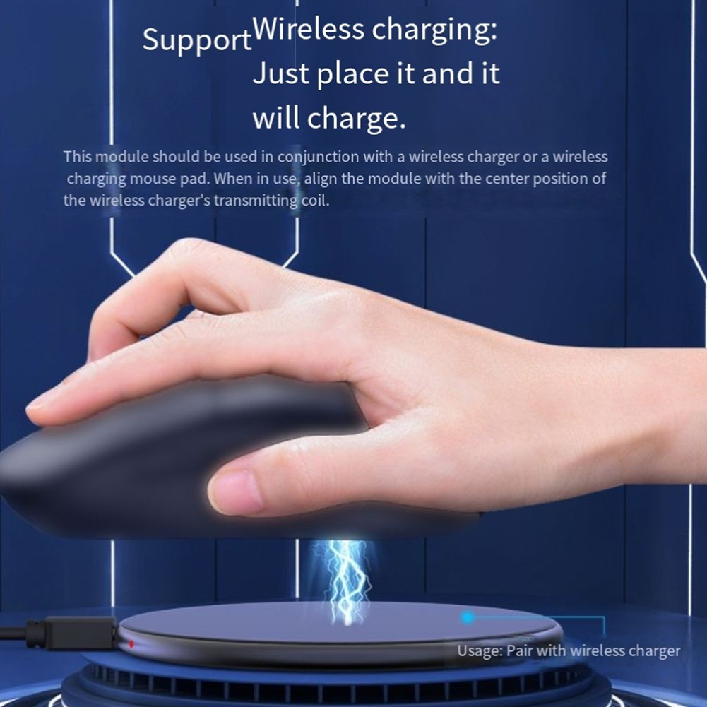 Wireless Charging for Logitech For GPW43 G502 703 Compact Black Base