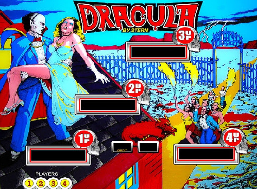 DRACULA - NON GHOSTING Lighting Kit custom SUPER BRIGHT PINBALL LED KIT