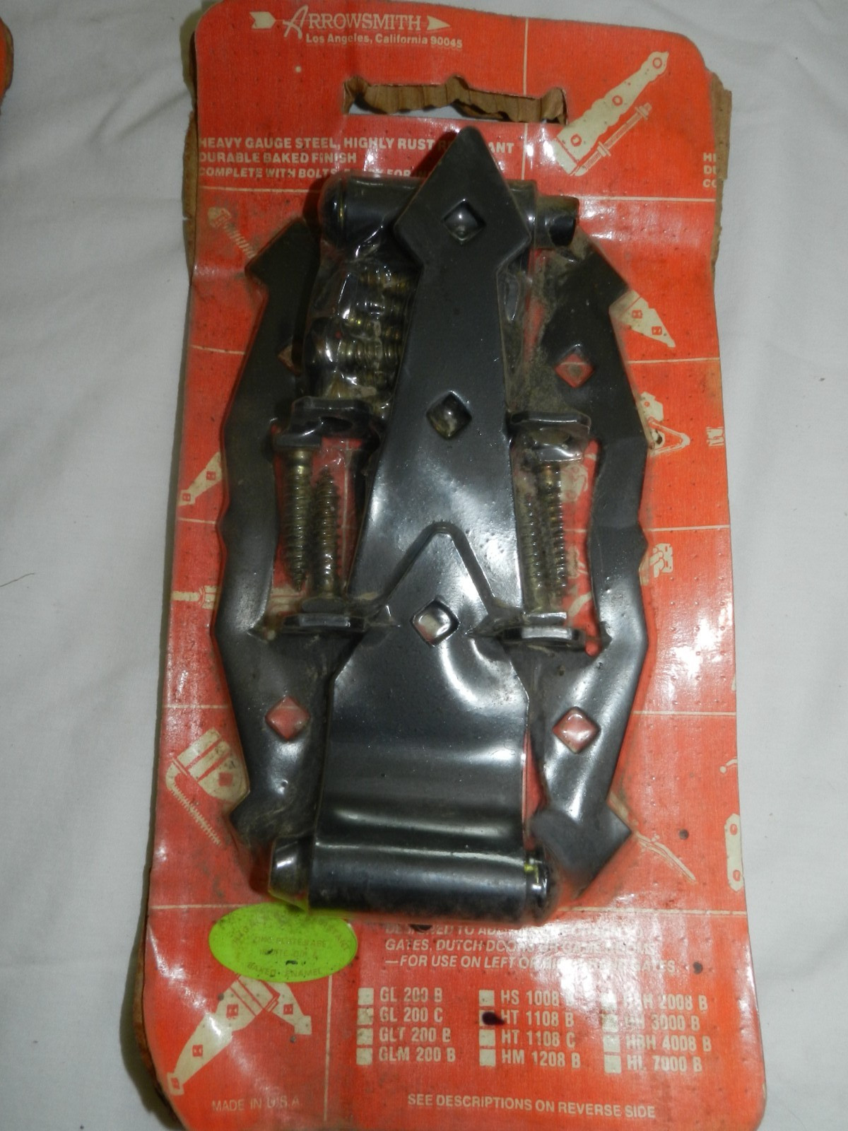 Arrowsmith Heavy Guage Steel Gate Hinge with Bolts HT 1108 B. BRAND NEW