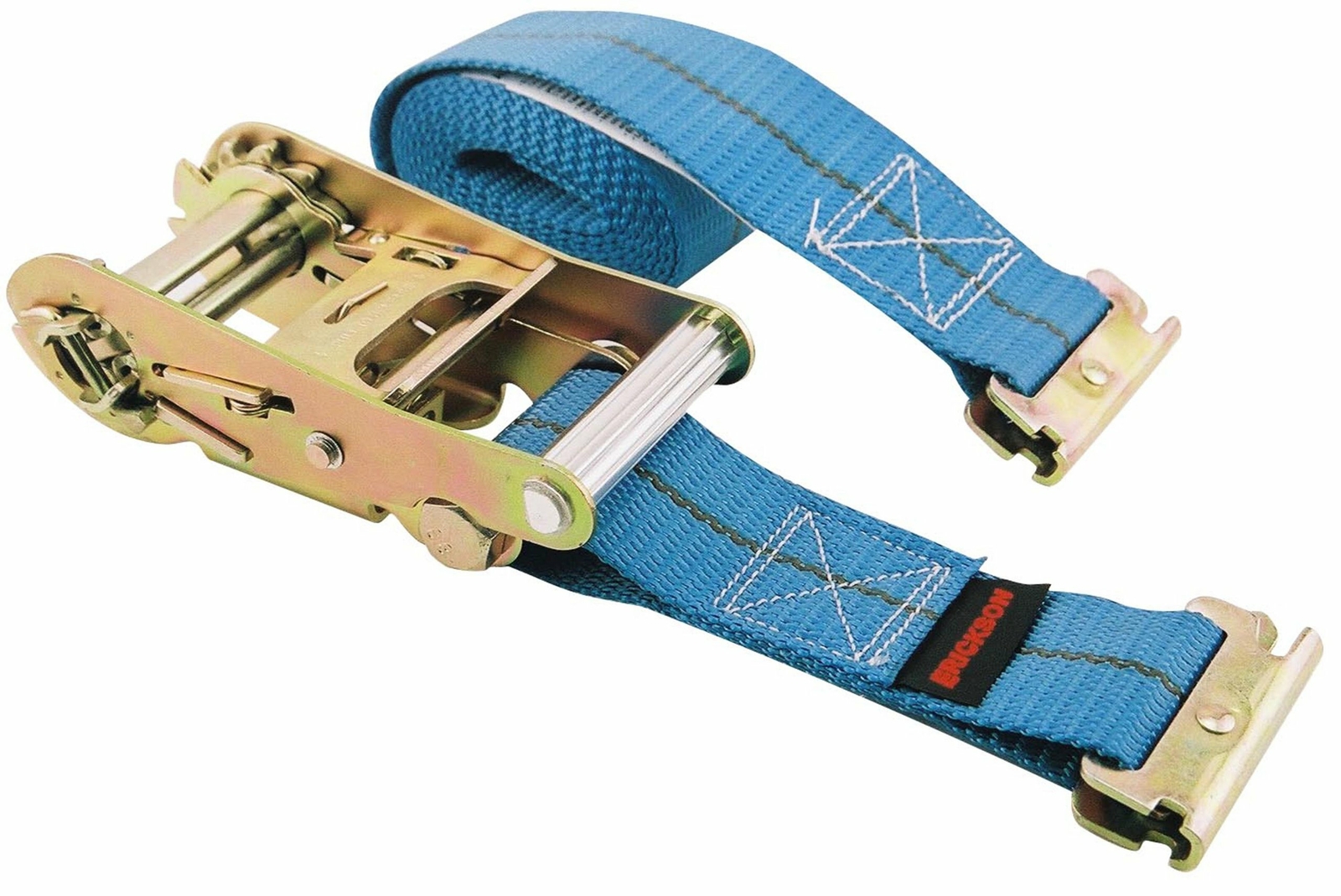 Erickson 59139 Blue 2" x 16' Ratcheting E-Track Logistic Strap, 3500 lb Load Cap