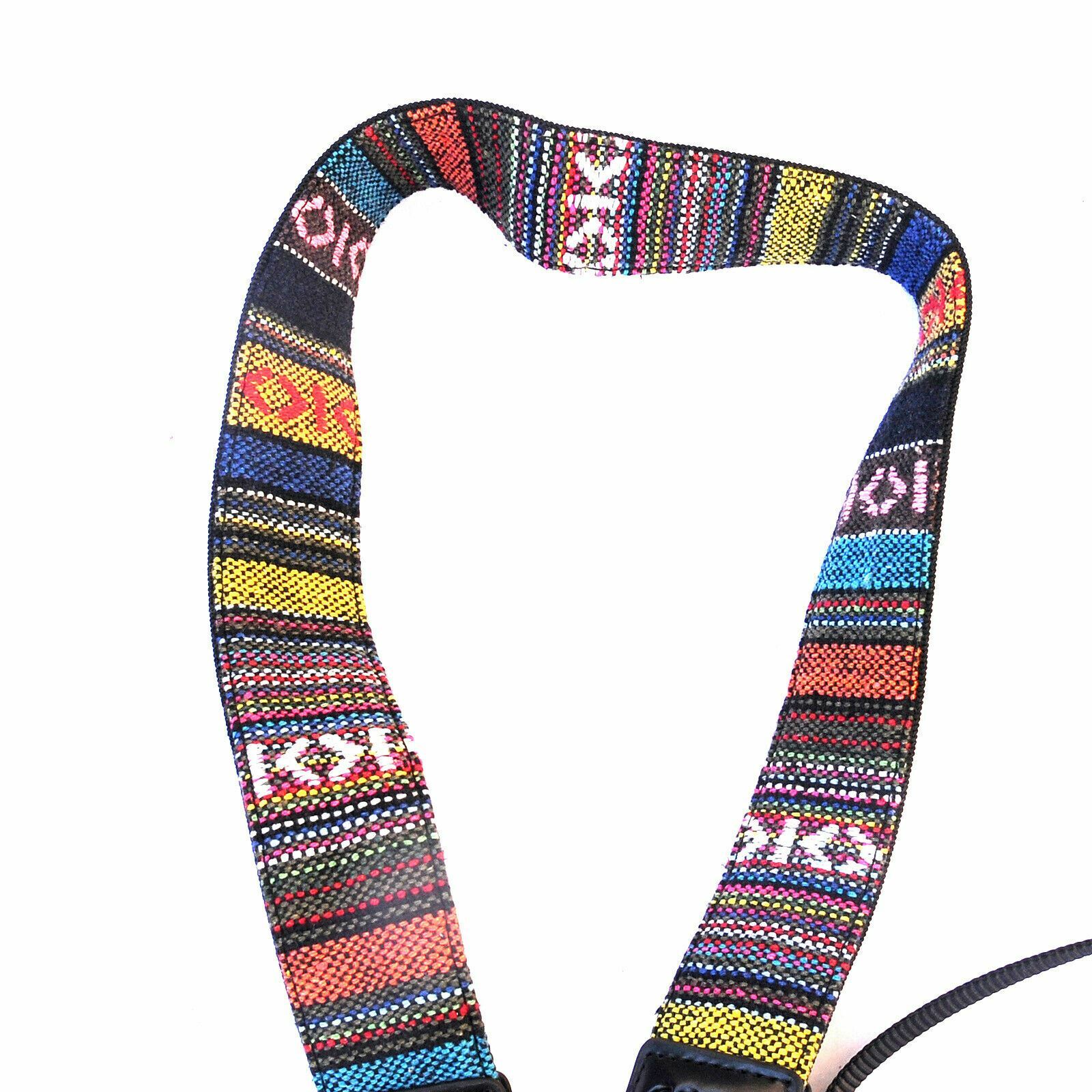 5 Pcs Vintage Multi Color Camera Shoulder Neck Strap Canon Nikon Sony DSLRs