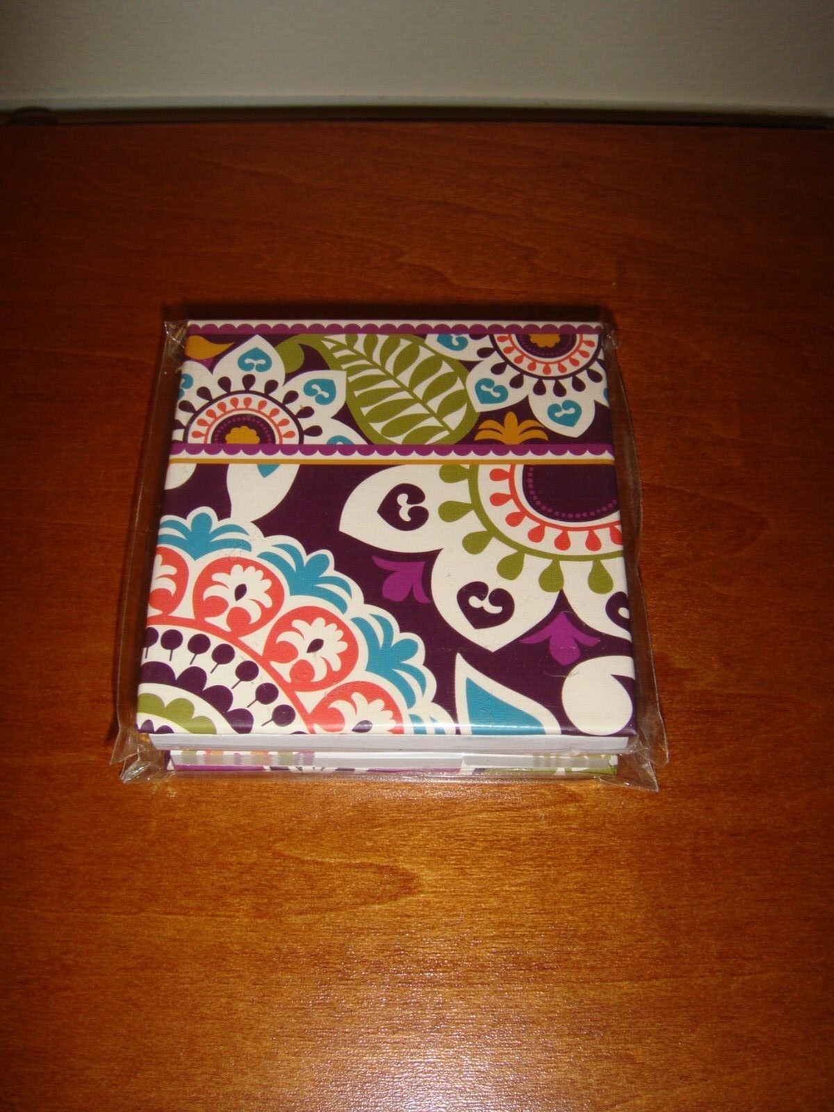 Vera Bradley Pocket Stickies Plum Crazy