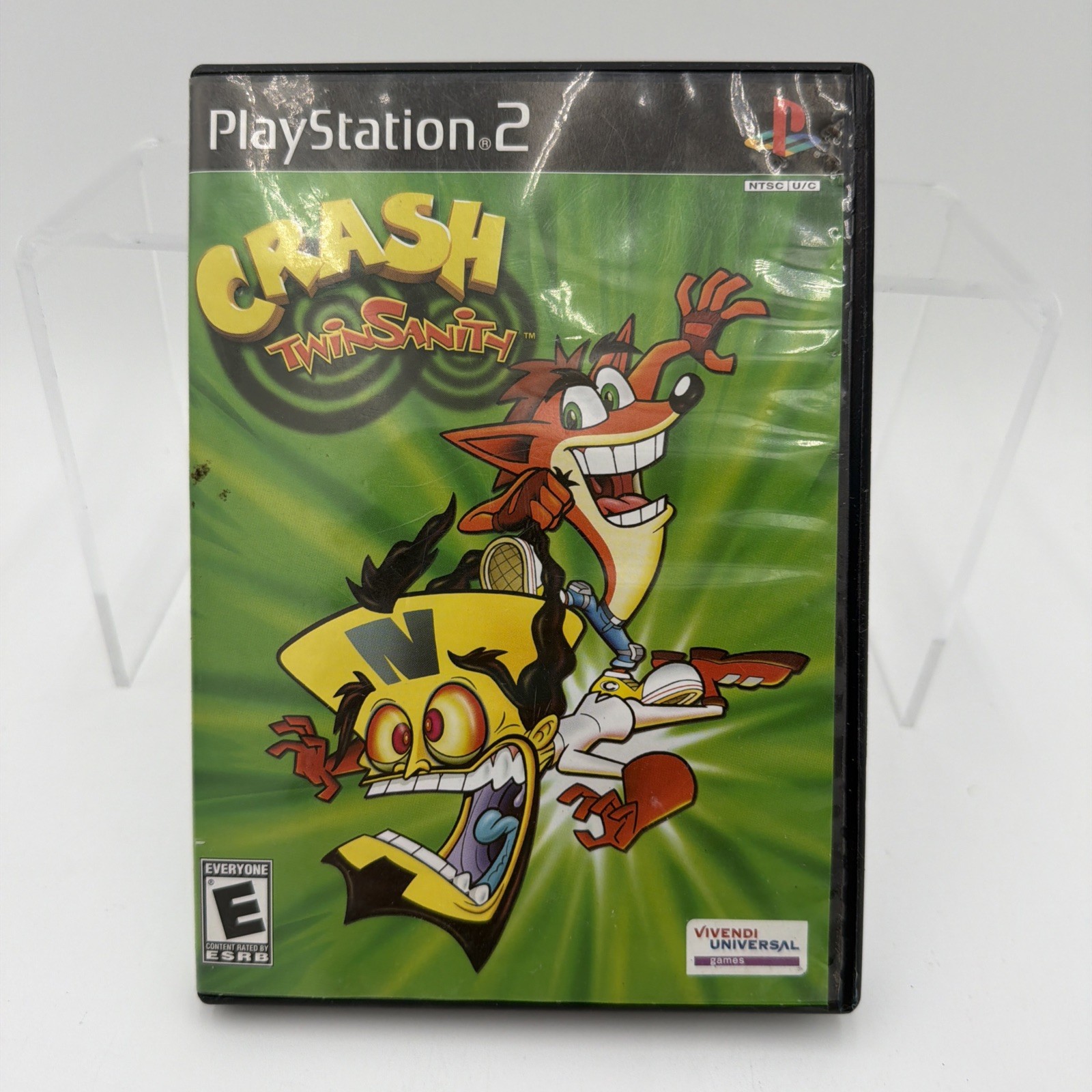 Playstation 2 Crash Twin Sanity Case Only With Pamphlet