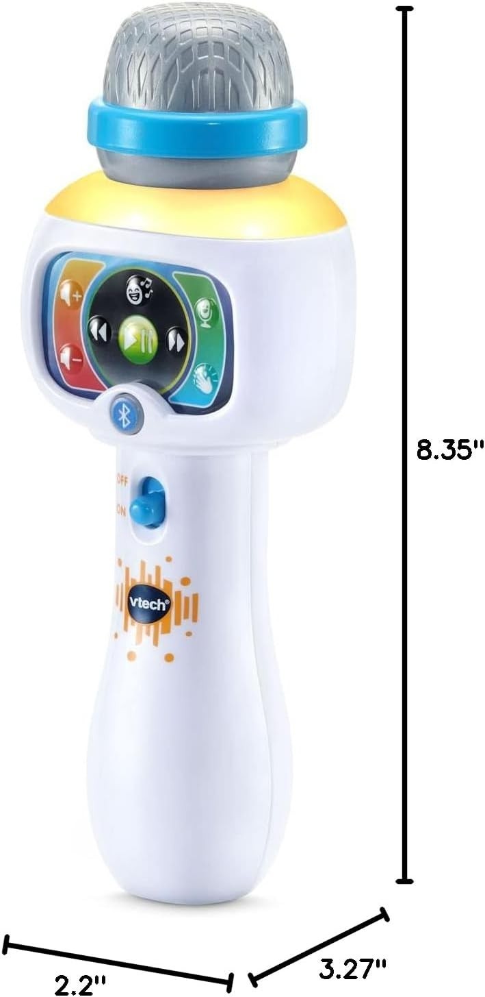 VTech Sing It Out Karaoke Microphone Bluetooth Wireless Technology White *NEW*