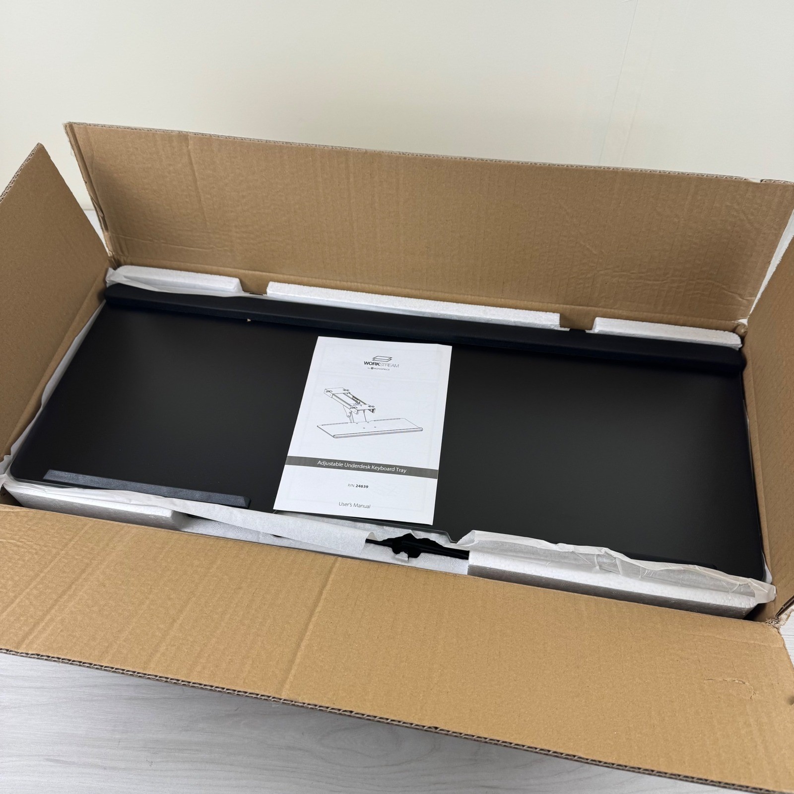 Adjustable Underdesk Keyboard Tray Black 24639
