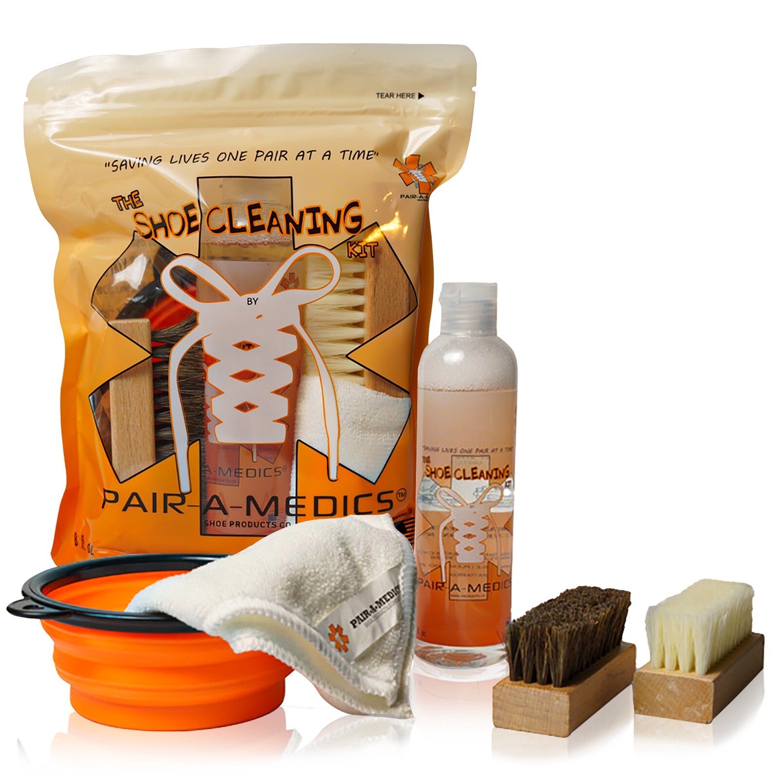 Shoe Cleaner Kit - 8oz - By PAIRAMEDICS SHOE PRODUCTS CO