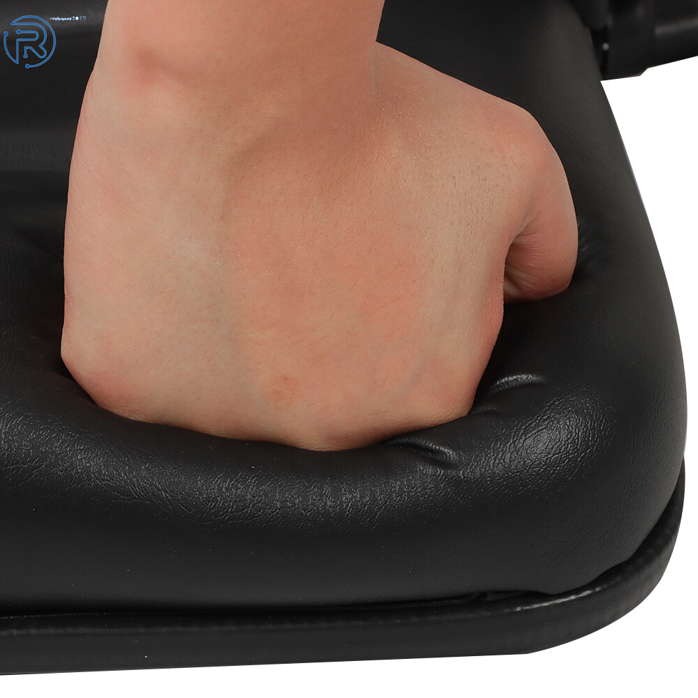 Tractor Seat Adjustable Back & Seatbelt, Armrest and Slide Universal Forklift