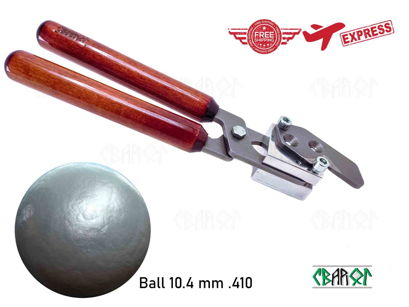 Round Ball .407 (10.35 mm) Svarog bullet mold 410 gauge NEW