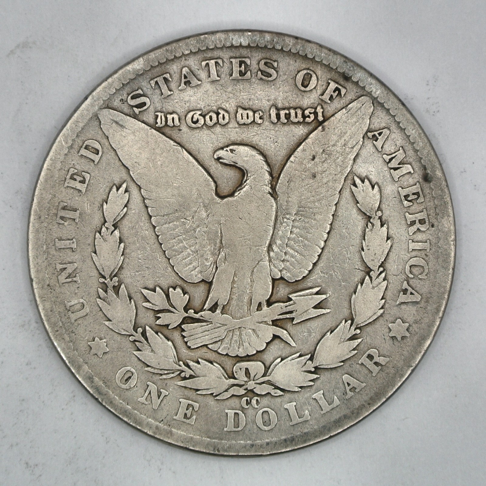 1890-CC Morgan Silver Dollar