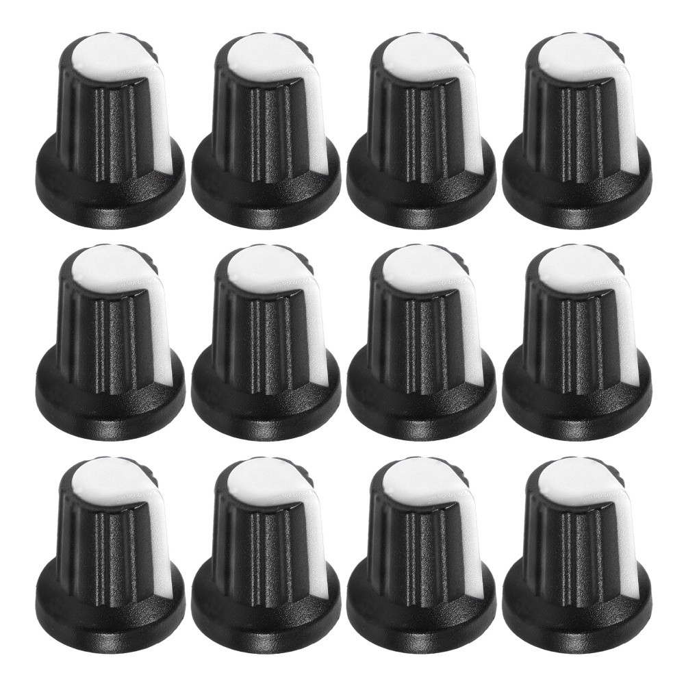 20 Pcs Plastic Control Knobs Amplifier Instrument Parts Potentiometer