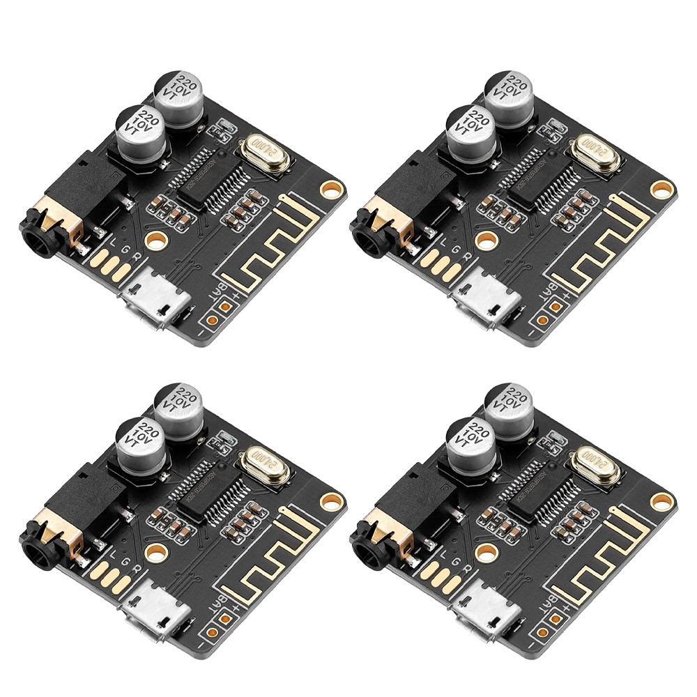 4pcs Bluetooth Audio Receiver Board BT 5.0 Stereo Audio Amplifier 3.7-5V Car