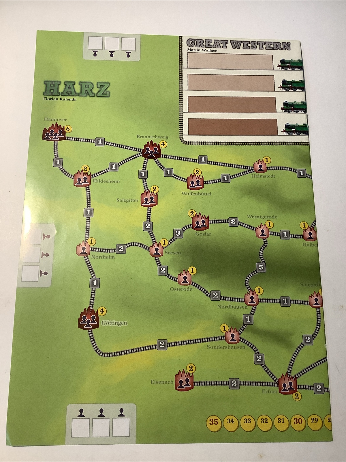 Great Western and SLATE Bag Game By Martin Wallace Spielbox Magazine Ed. No. 92