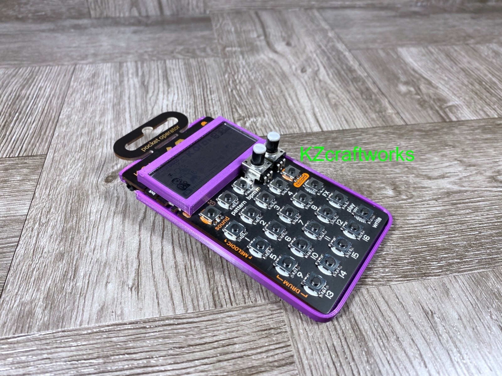 T.E. Pocket Operator Ultra Minimal Case & LCD Protector - Color PURPLE - USA