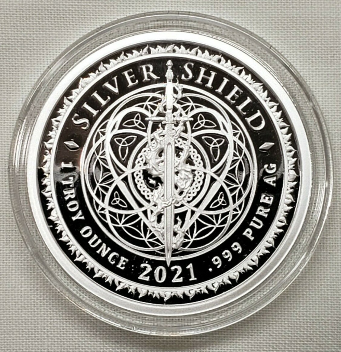 1oz Silver Shield 2021 Quantum Manifest Proof Silver Coin #44 Conscientia Series