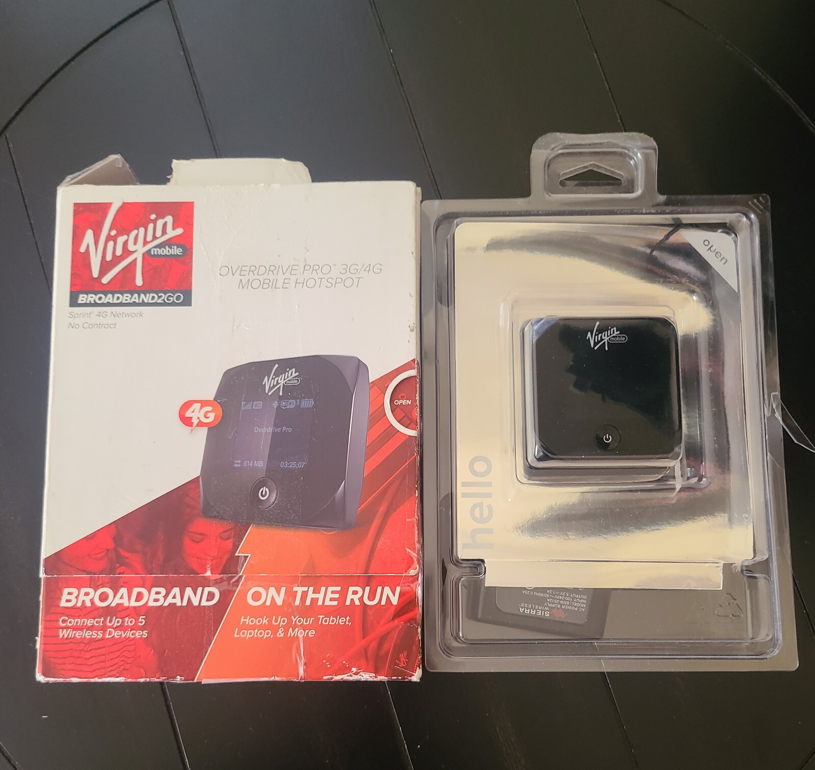 HotSpot Virgin Mobile Sprint Sierra Wireless BroadBand2Go Overdrive Pro 3G/4G