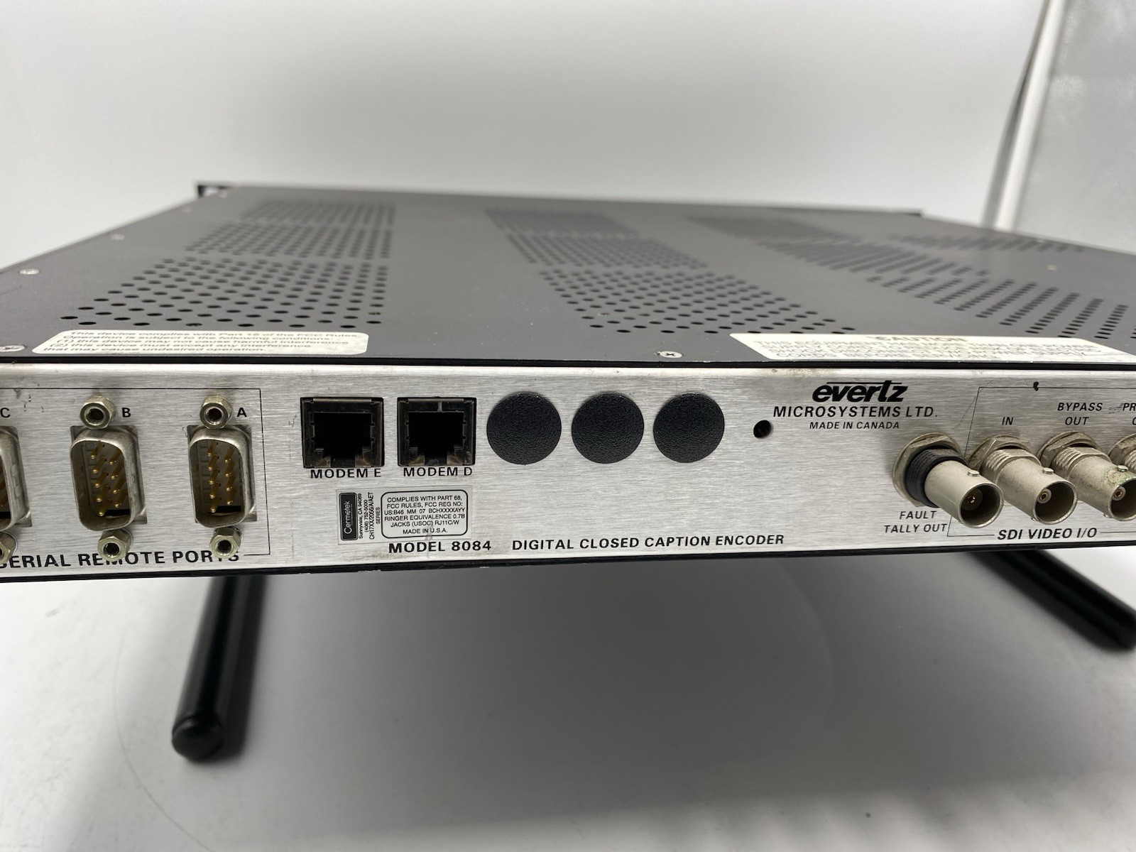 Evertz Model 8084 Digital Closed Caption Encoder