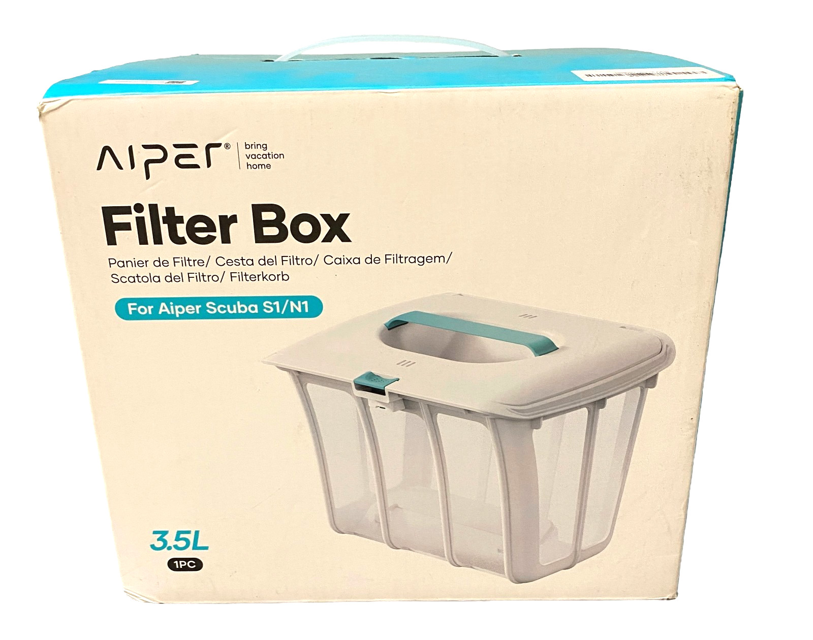 Aiper Filter Box for Scuba S1 / N1 - 3.5 Liter Debris Basket - BRAND NEW OEM