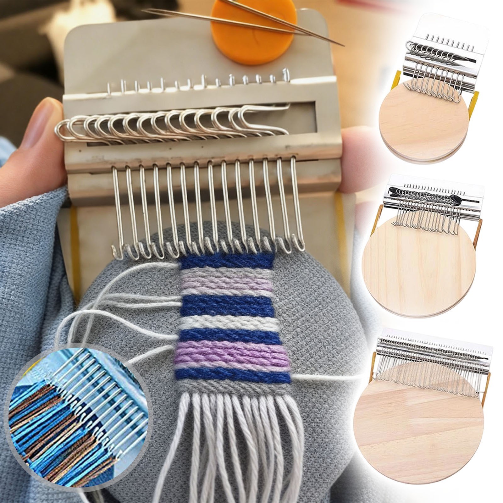 PatchMaker Patch Maker 2.0 Kit, Loom Knitting Kit Beginners, Patch Darning Loom