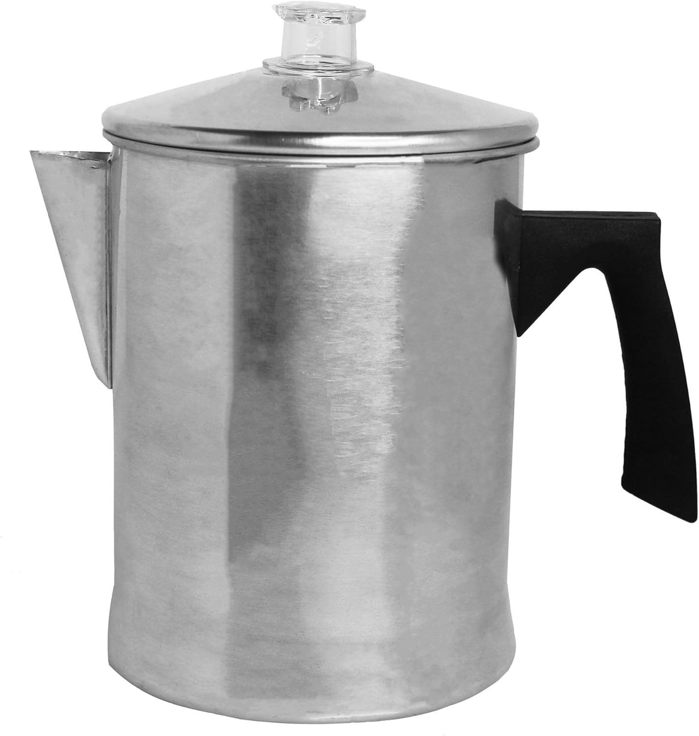 Vintage Camping Stove Top Percolator Coffee Maker Pot Stainless Steel Heavy Duty