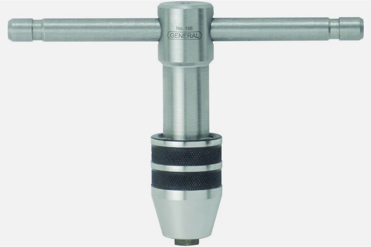 General Tap Wrench No. 166 T-Handle Fits #12 - 1/2" Taps, FREE 2-3 Day Ship!!!
