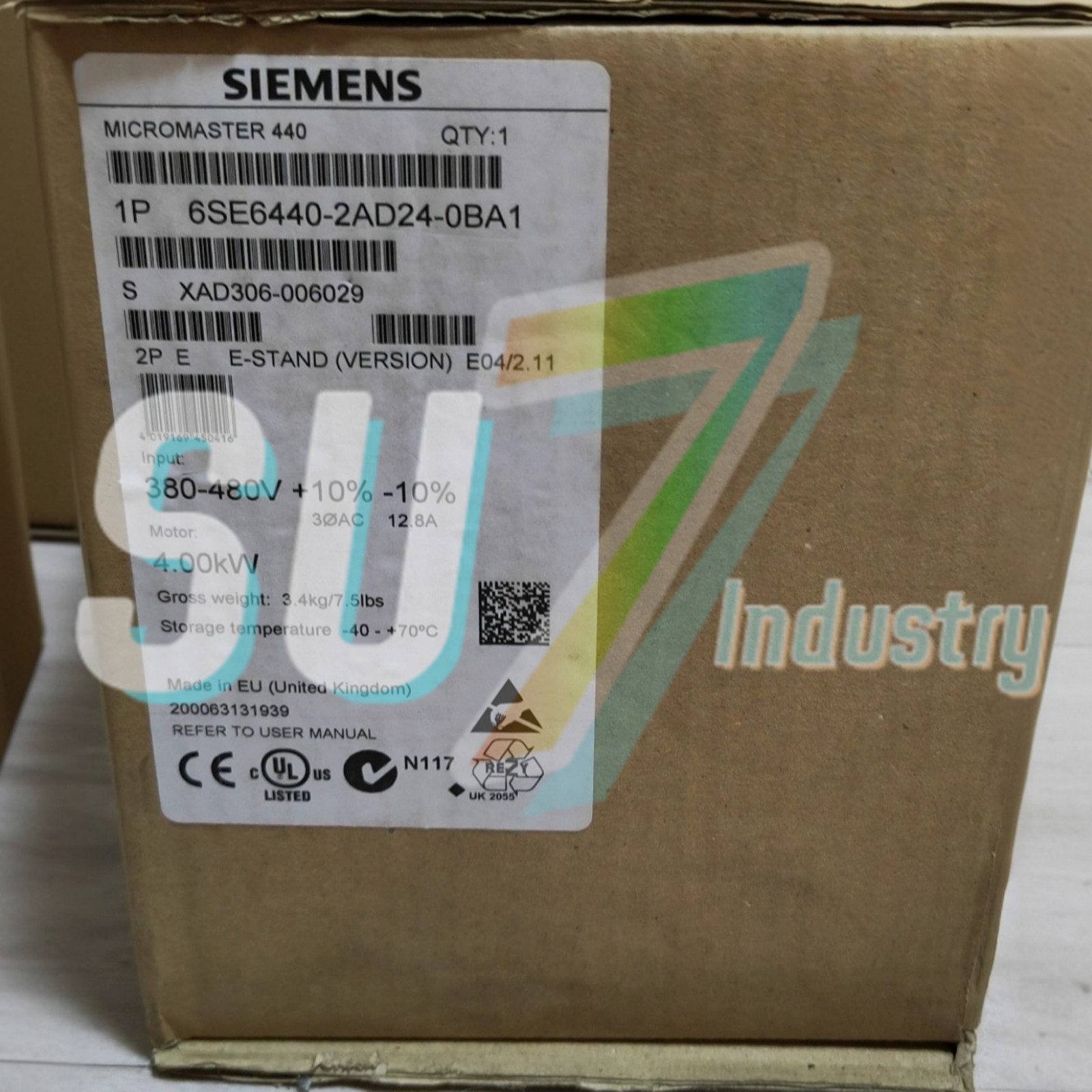SIEMENS 6SE6440-2AD24-0BA1 4Kw Frequency converter#1pcs New In Box