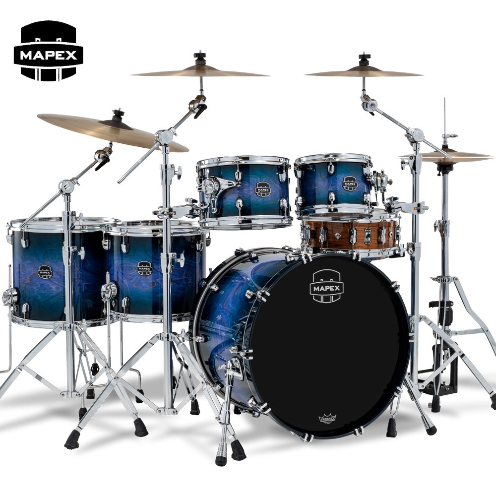 Mapex Saturn VI 5PC Studioease Drum Shell Pack Cobalt Burst SR628XUZXQ