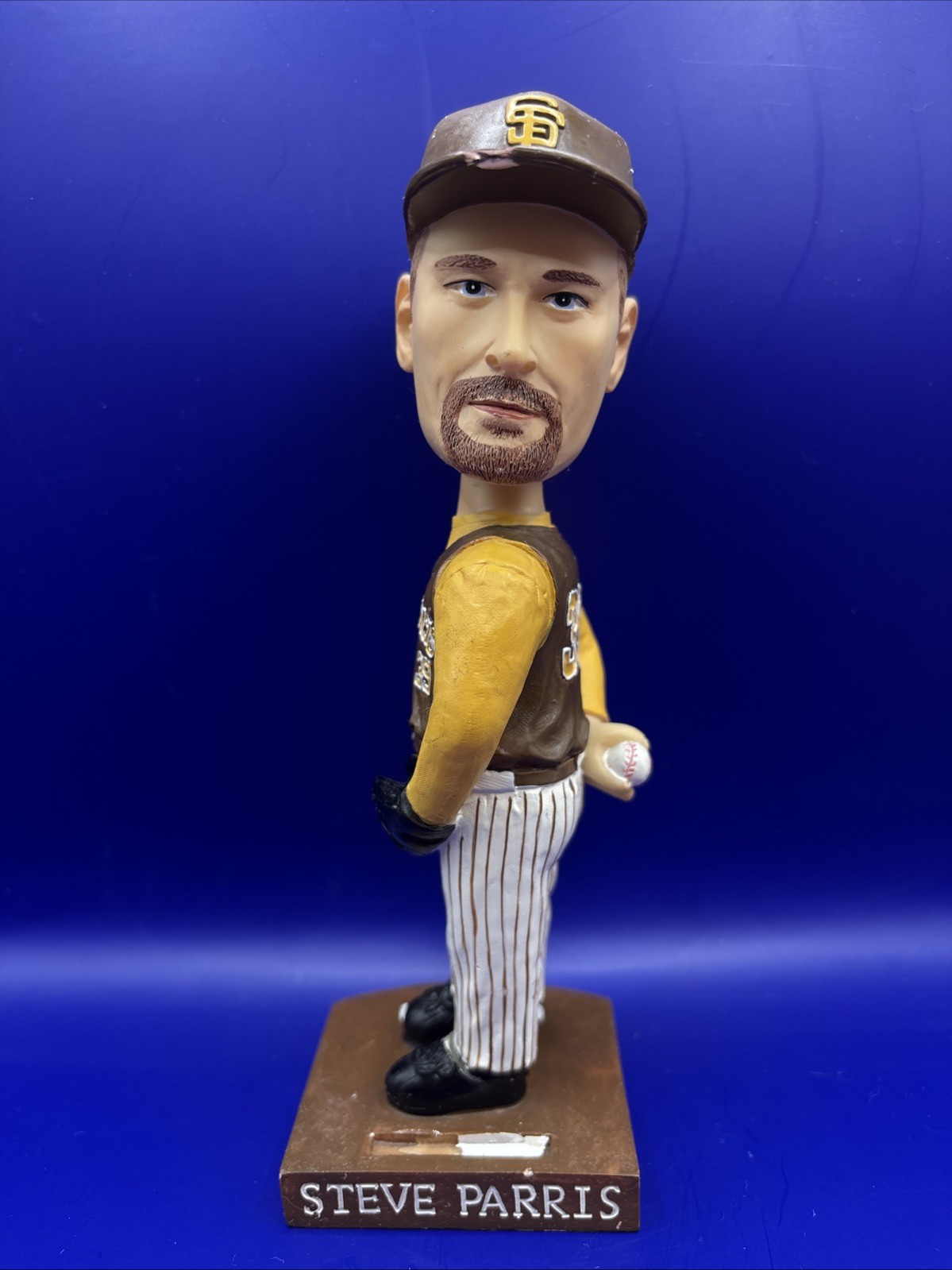 RARE 2005 University St. Francis Steve Parris Signed 7.5" SGA Bobblehead