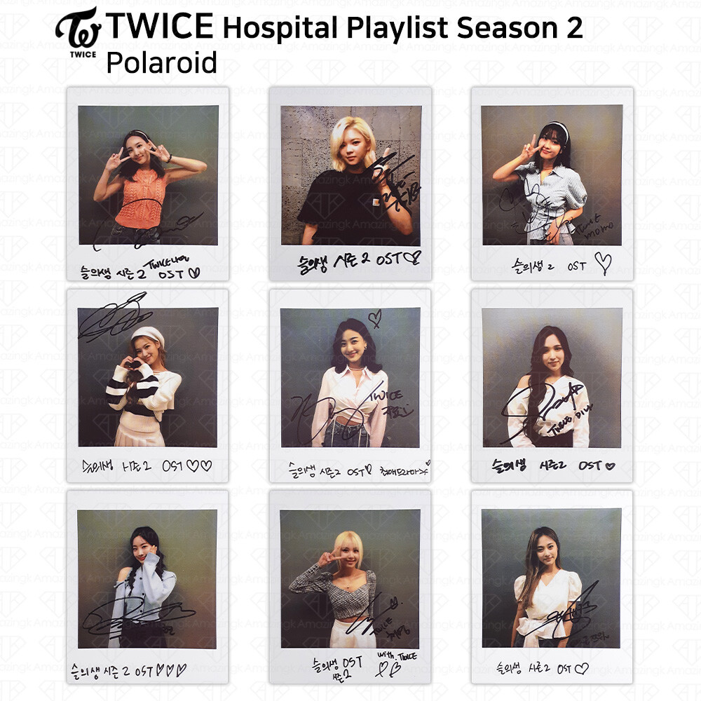 TWICE Hospital Playlist Season 2 Official Signed Polaroid Photocard KPOP K-POP
