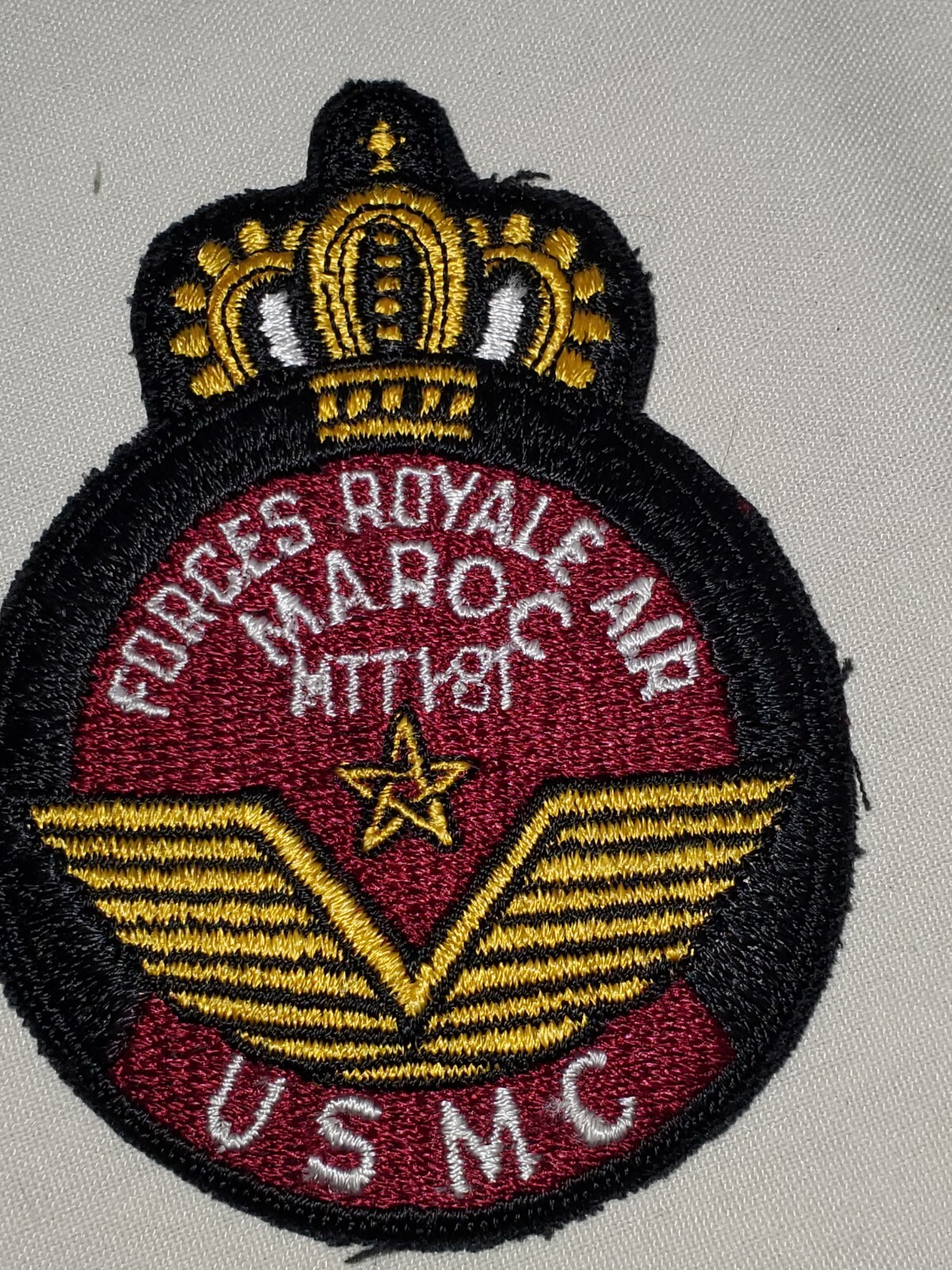 1950s 60s USMC Marine British MAROC Fighter Squadron Patch L@@K!!!