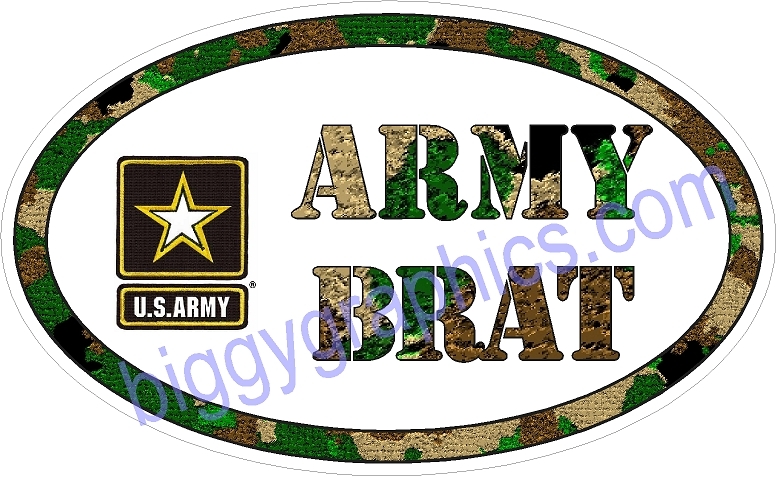 ARMY BRAT VINYL DECAL