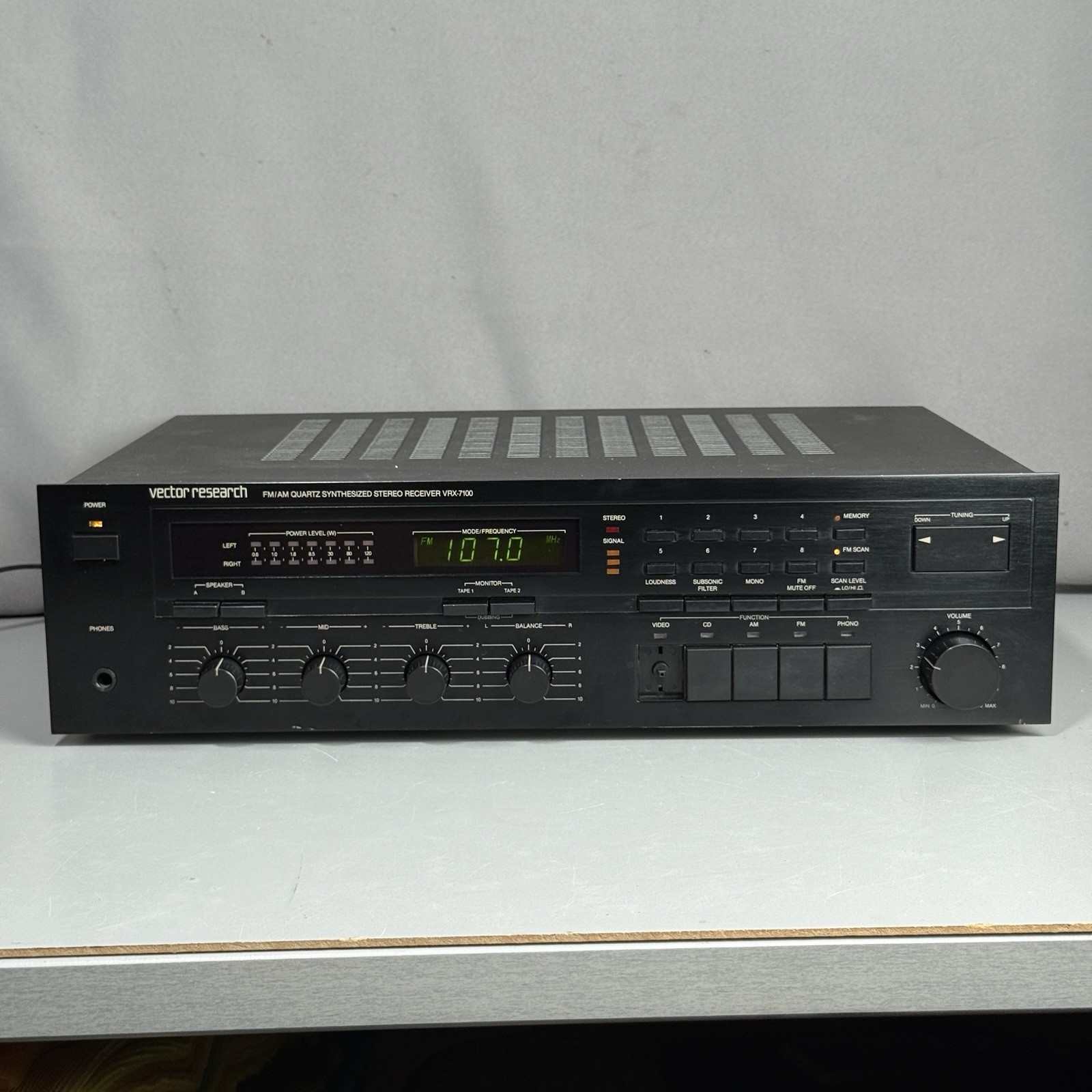 Vintage Vector Research VRX-7100 Quartz Synthesized Stereo Receiver - Tested