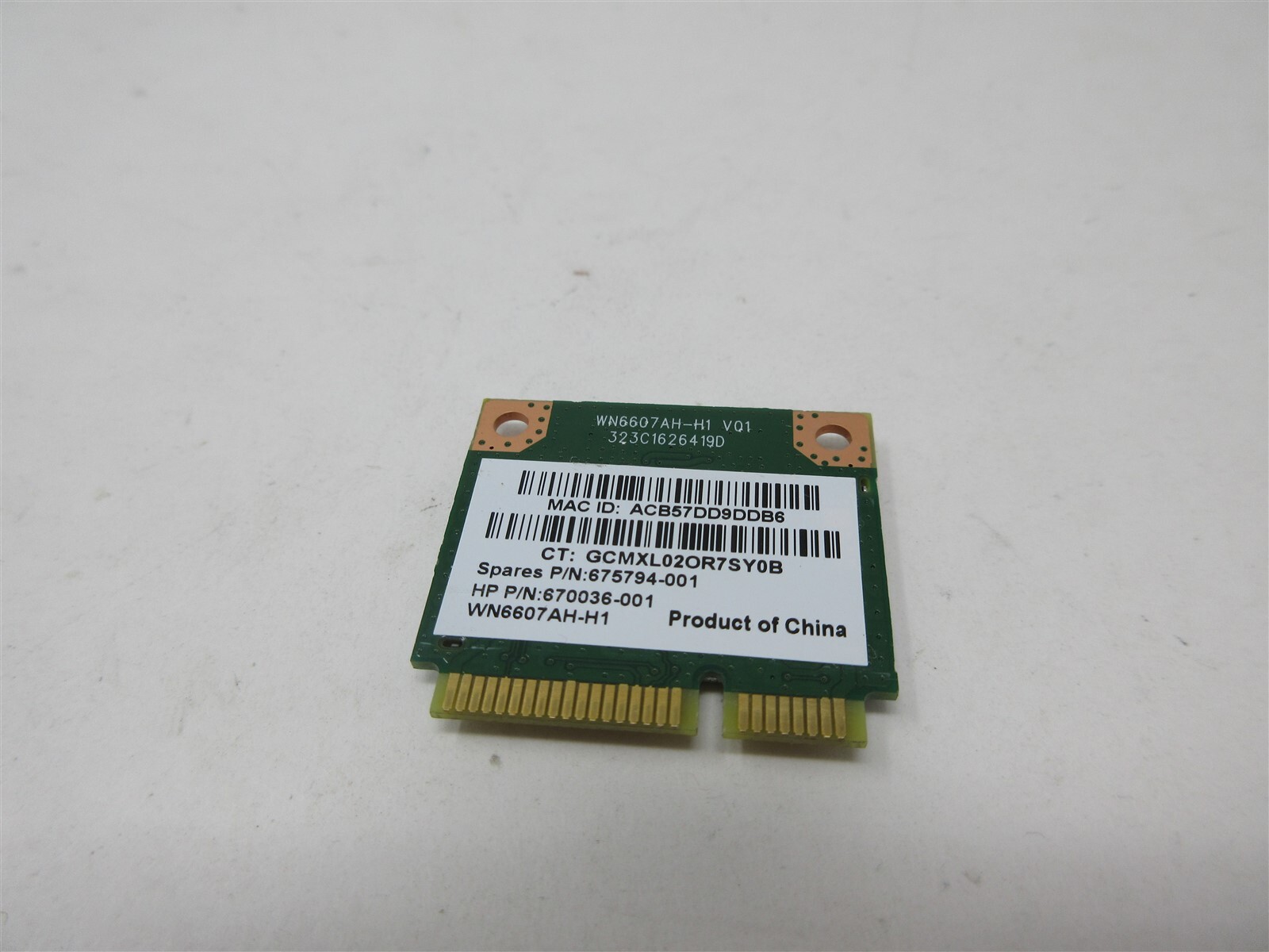 OEM HP Pavilion 23-G013W 2000-2C29WM Wifi Wireless Card 675794-001 670036-001