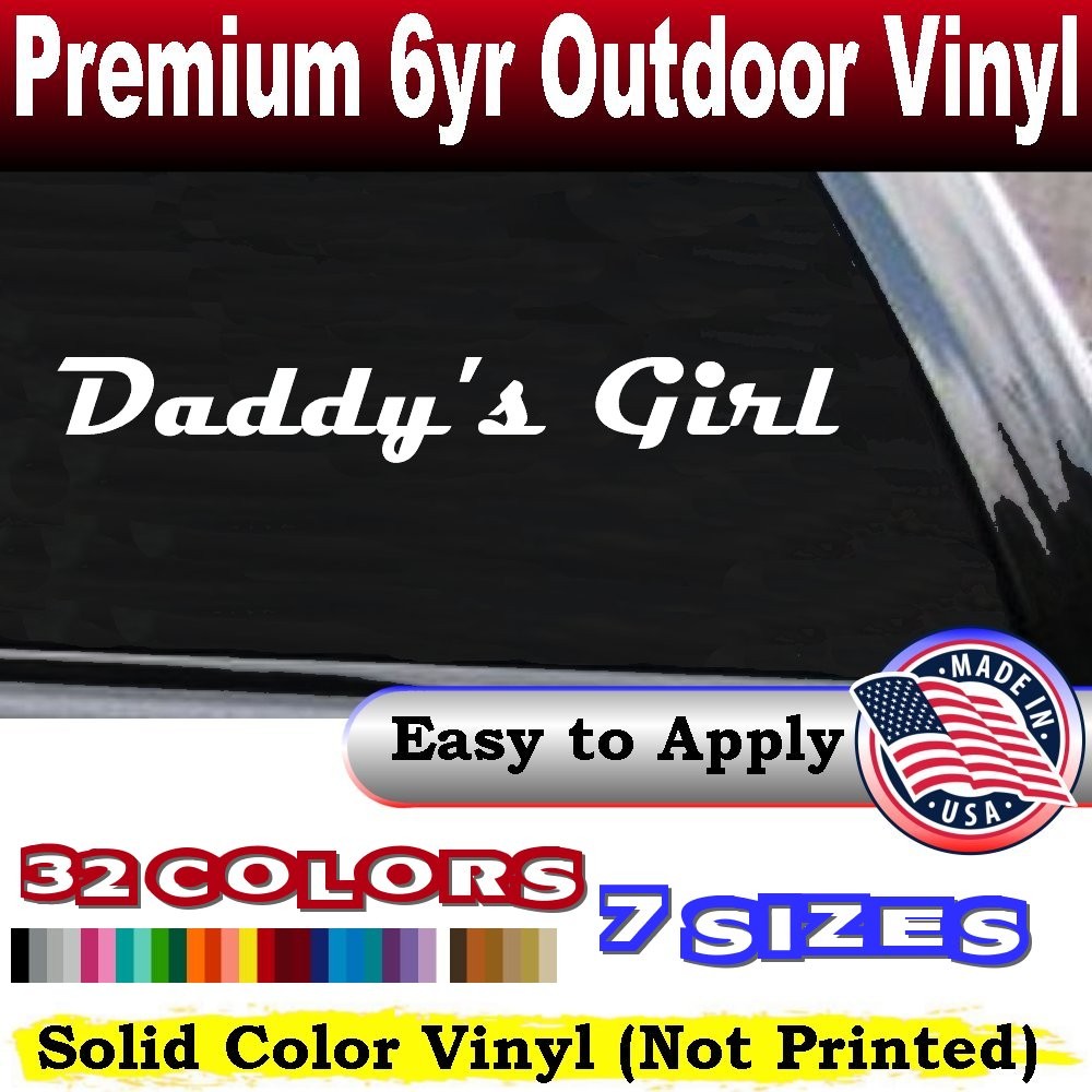 Daddys Girl Car Decal Sticker Truck Window Vinyl Graphic