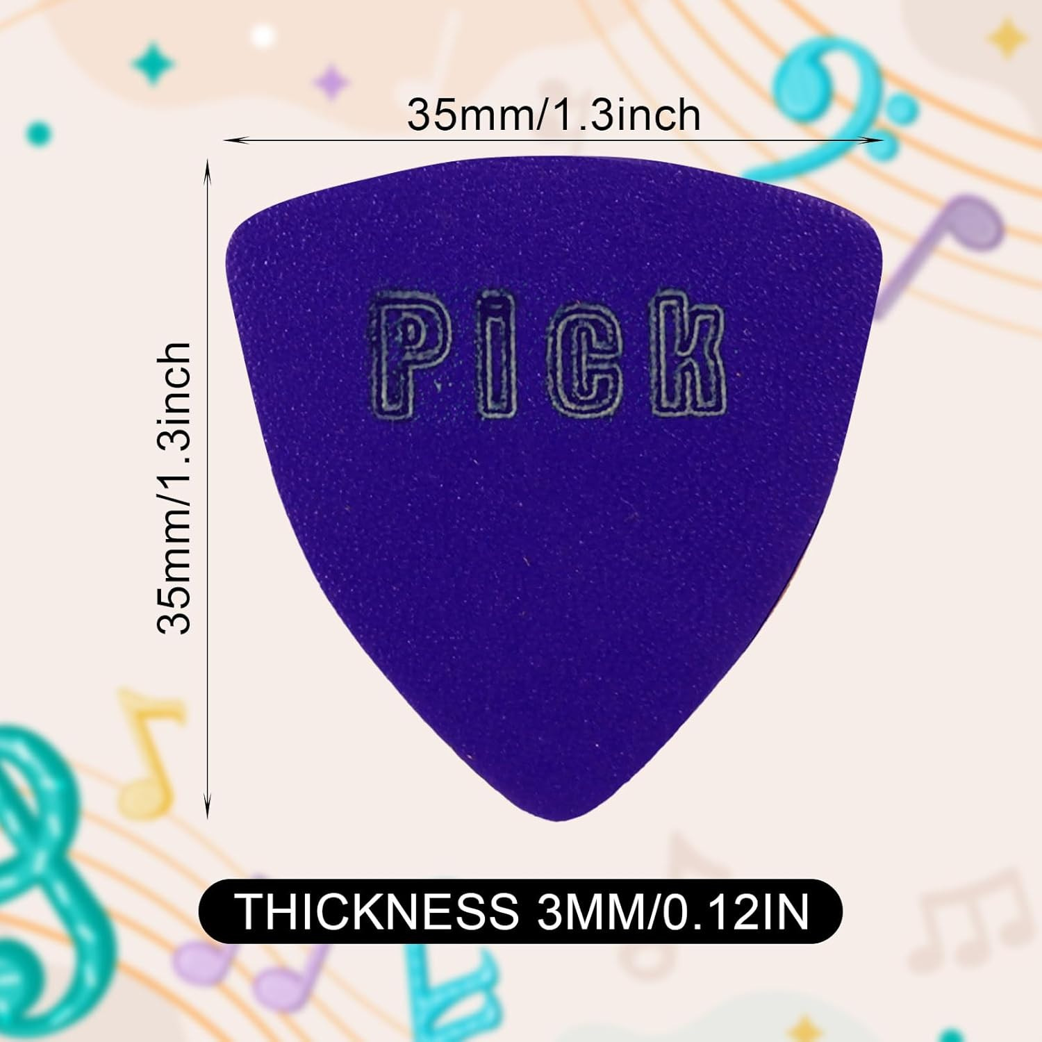 8 Pcs Soft Leather Ukulele Picks Includes 4 Hollow Diamond and 4 Triangle Sha...