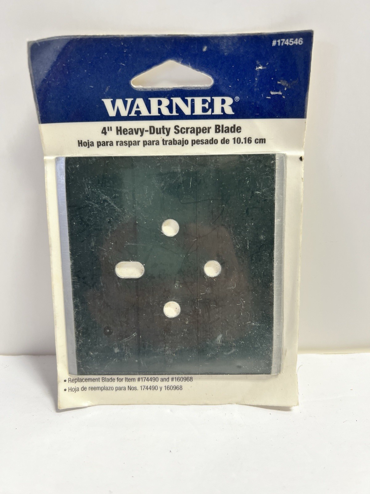 Warner 4” Heavy Duty Scraper Blade Replacement #174546 NOS Made in USA
