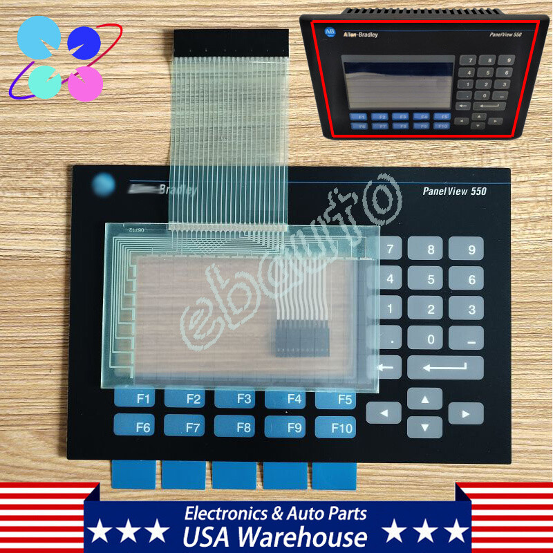 Touch Screen & Membrane Keypad for AB 2711-B5A1 Panel Glass PanelView 550