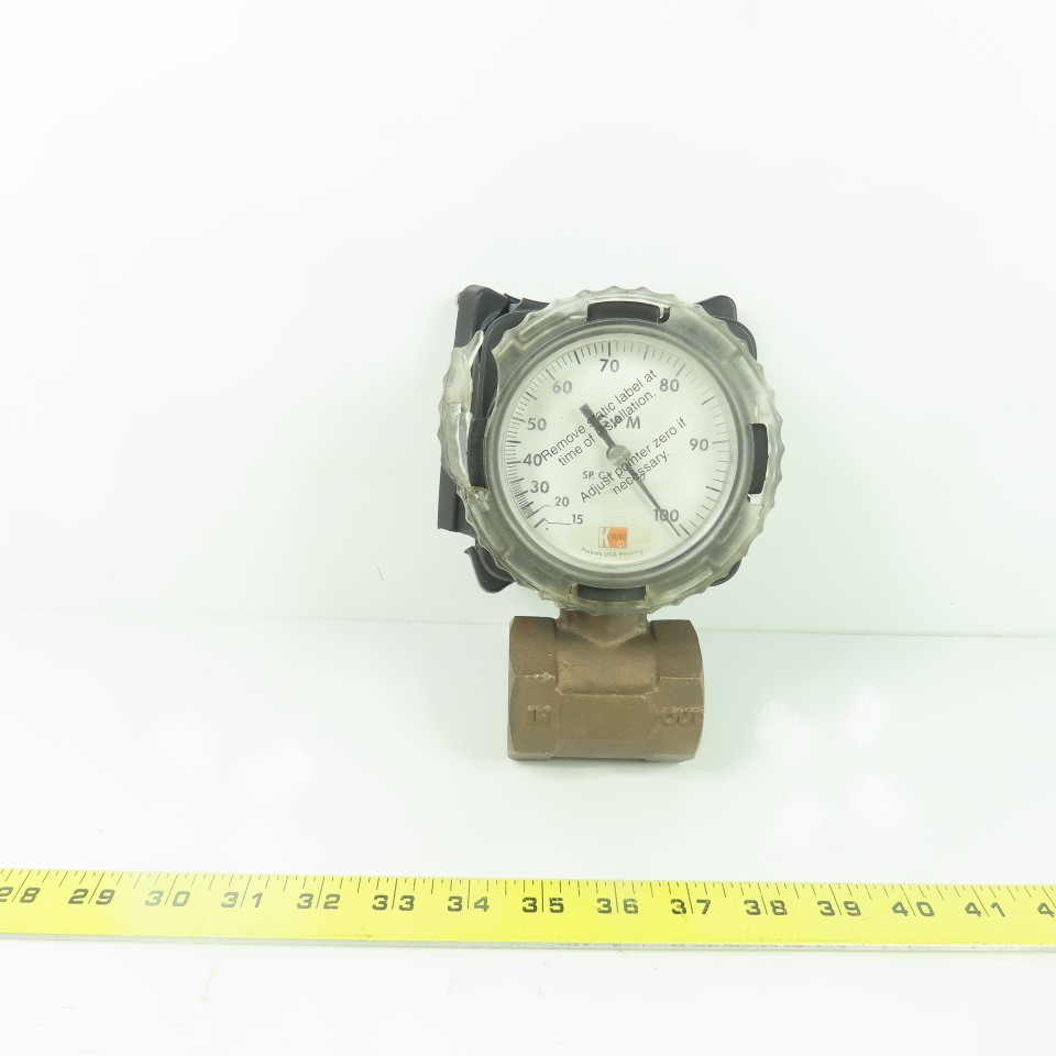 Kobold RCM-7126 Direct Reading Flowmeter 15-100GPM 180PSIG 212°F Max 1-1/2" NPT