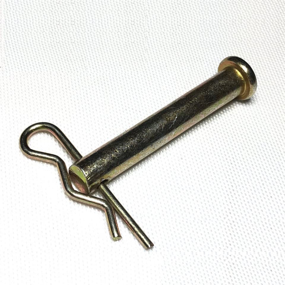 8 Pieces Carbon Steel Single Hole Clevis Pin with R Shaped Spring Cotter Pin ...