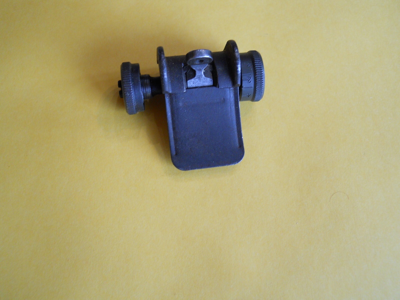 WW2 US GI M-1 Garand complete rear sight w cover unmarked