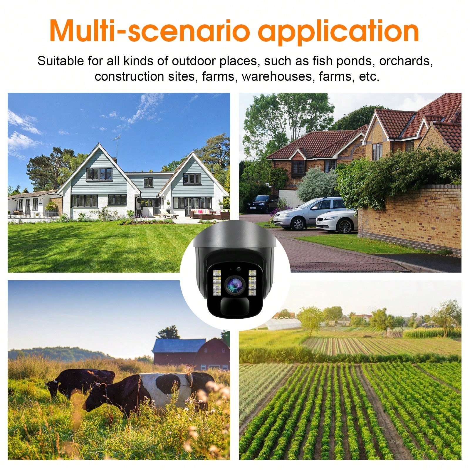 Solar Powered 1440P Wireless Security Camera PTZ 2 Way Audio Night Vision