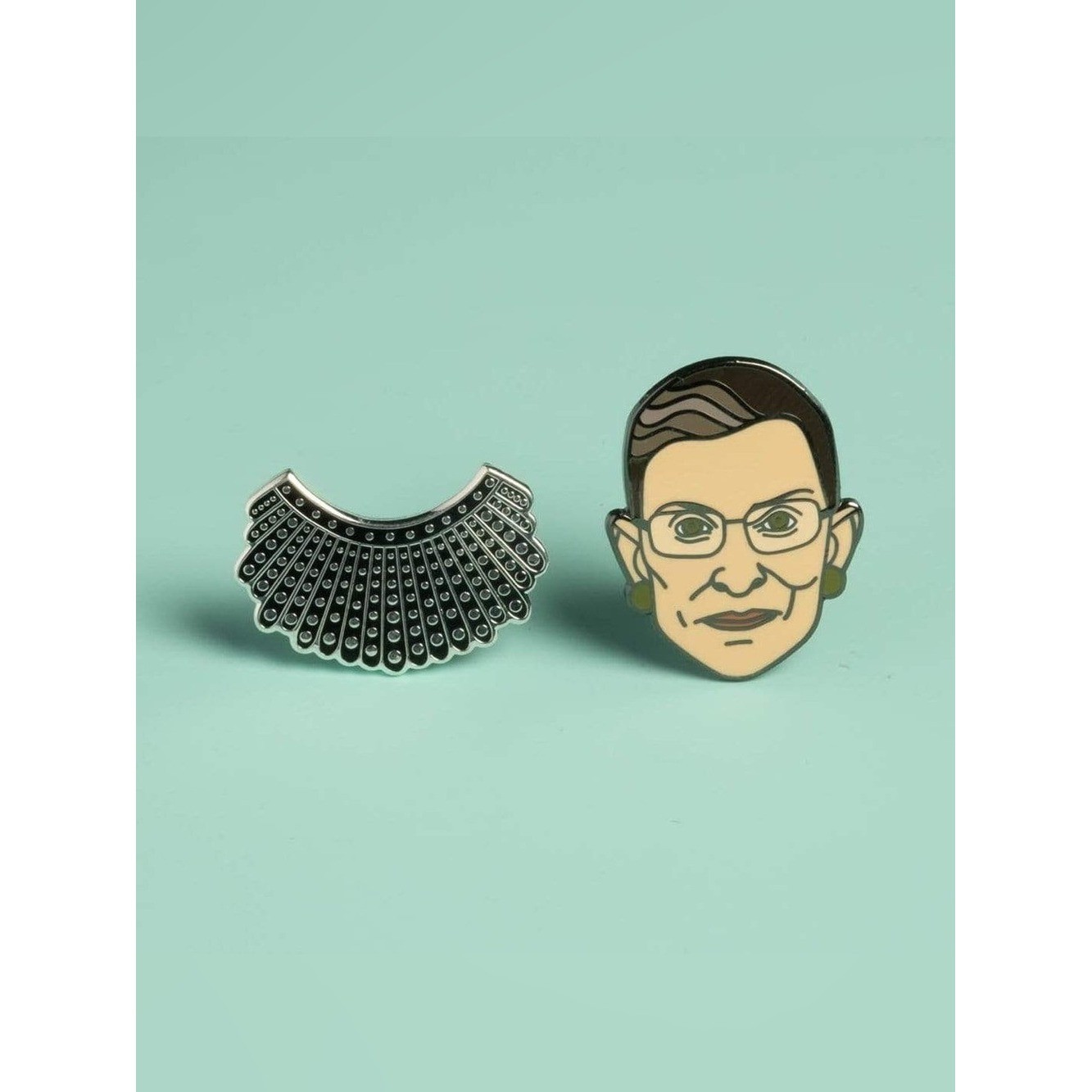 Dissent Collar pin + Ruth Bader Pinsburg (set)