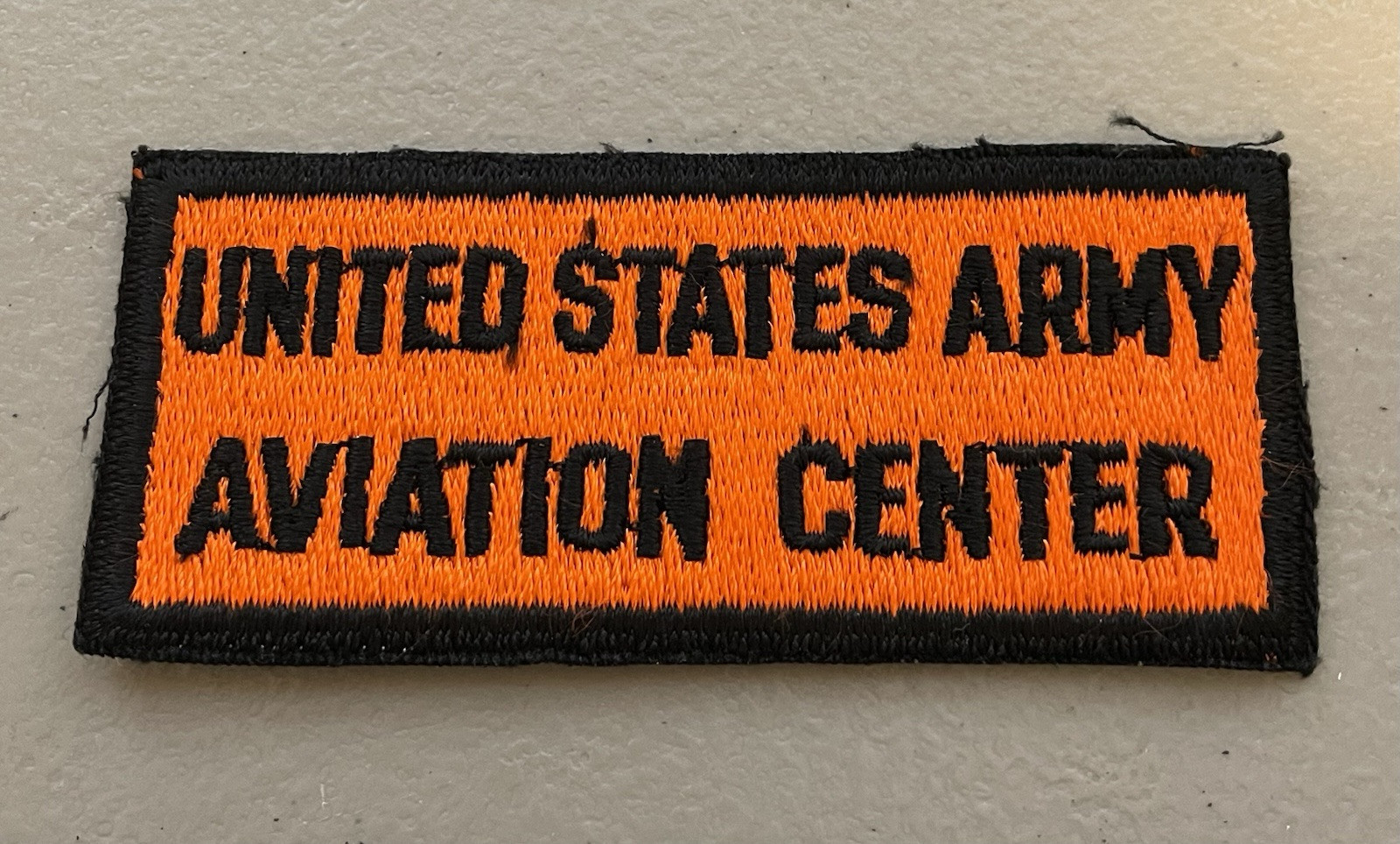 US ARMY 1960'S ERA AVIATION CENTER FLIGHT SUIT PATCH - ORIGINAL #030125-1