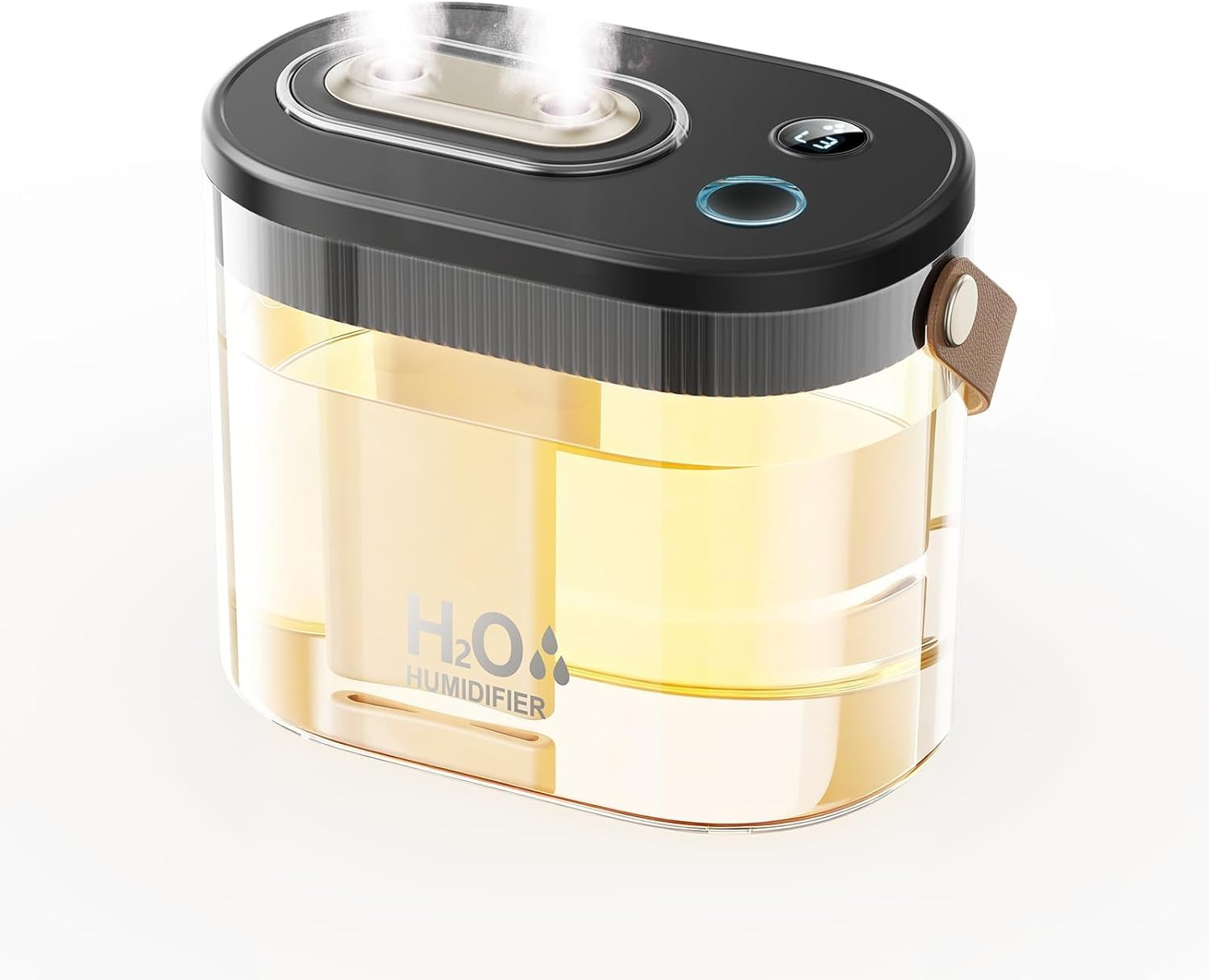 DIGIX Rechargeable Portable Humidifier-Smart Display, Night Light Tabletop