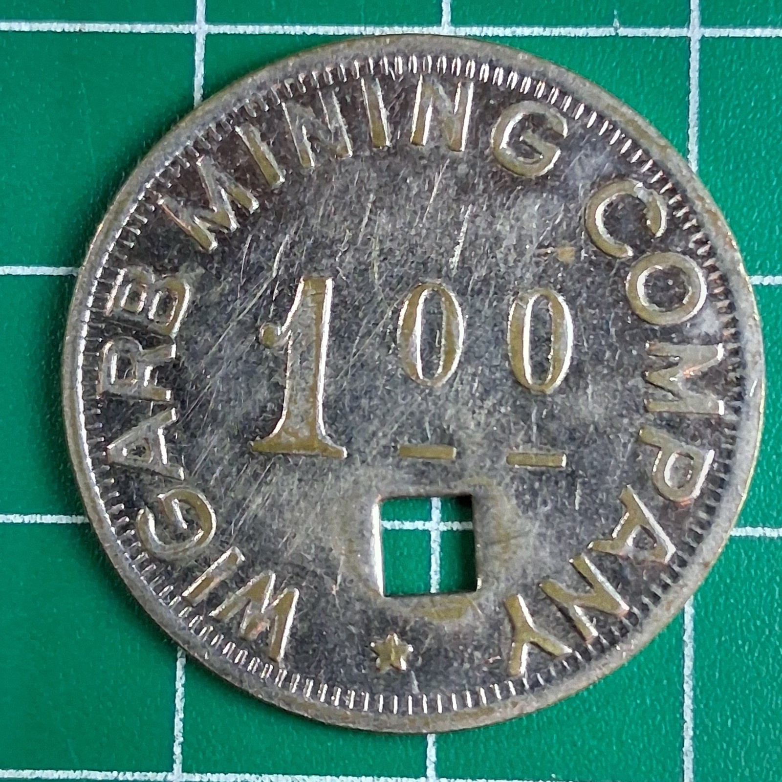 1919 Wigarb Mining Company Dayton 1 Dollar Insurance Credit Token Coin