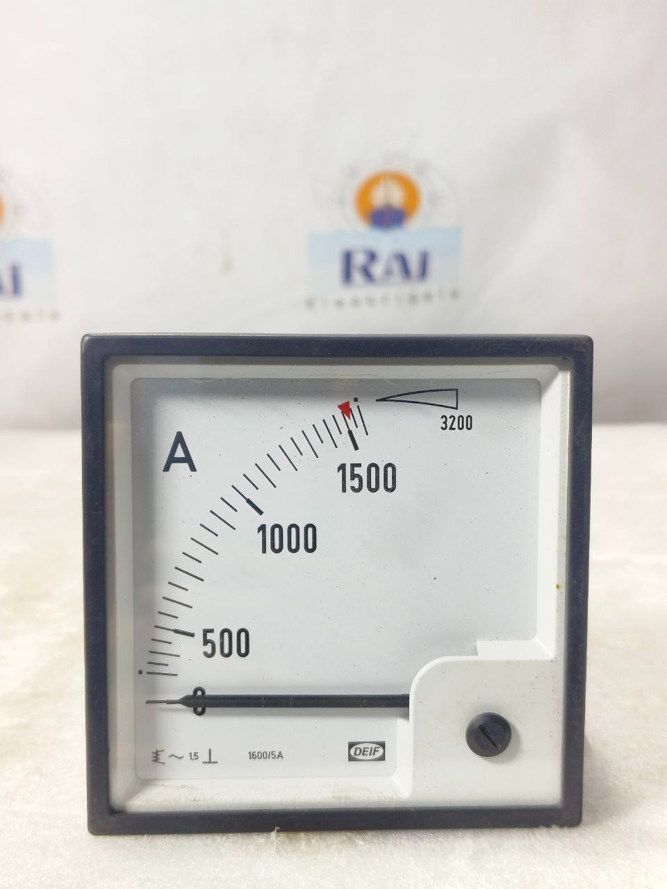 DEIF EQ96-X ANALOG AMMETER 0-1500A SCALE 1500/5A CT INPUT 96X96MM FREE SHIPPING