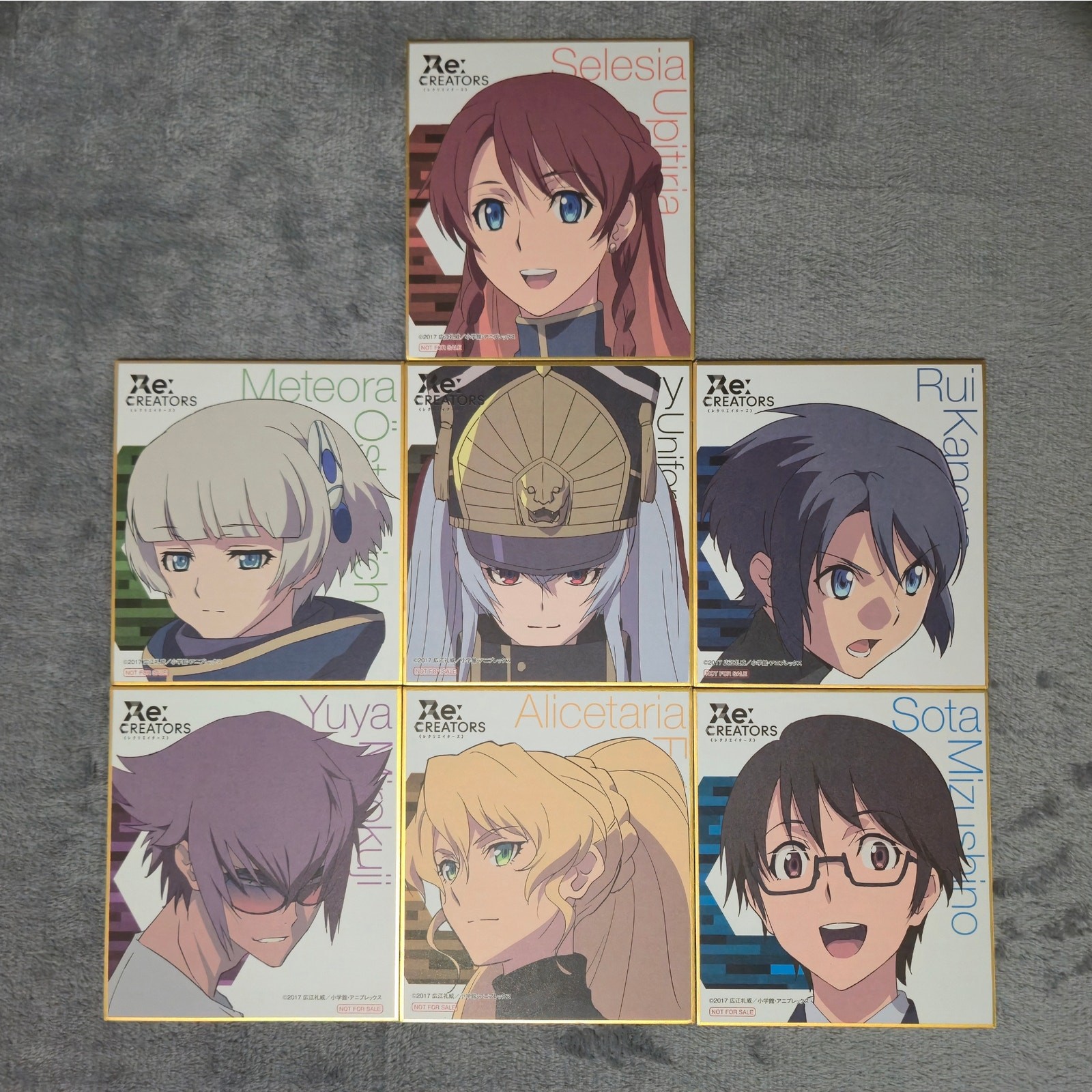 Re:Creators Mini Shikishi Art Board Illustration Card Animate Purchase Bonus