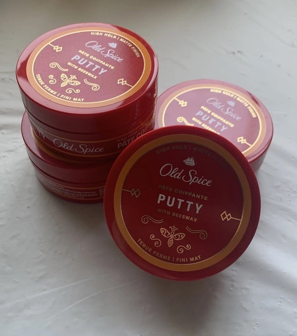 4 PACK-Old Spice Men’s Hair Styling Putty  High Hold Matte Finish -2.22oz