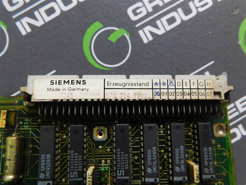 USED Siemens 570 214 9101 Interface Module Rev. C00