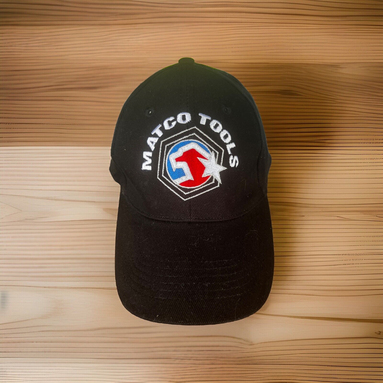 MATCO TOOLS Black Hat Cap w RWB Eagle Hook Loop We’re The Source on Back
