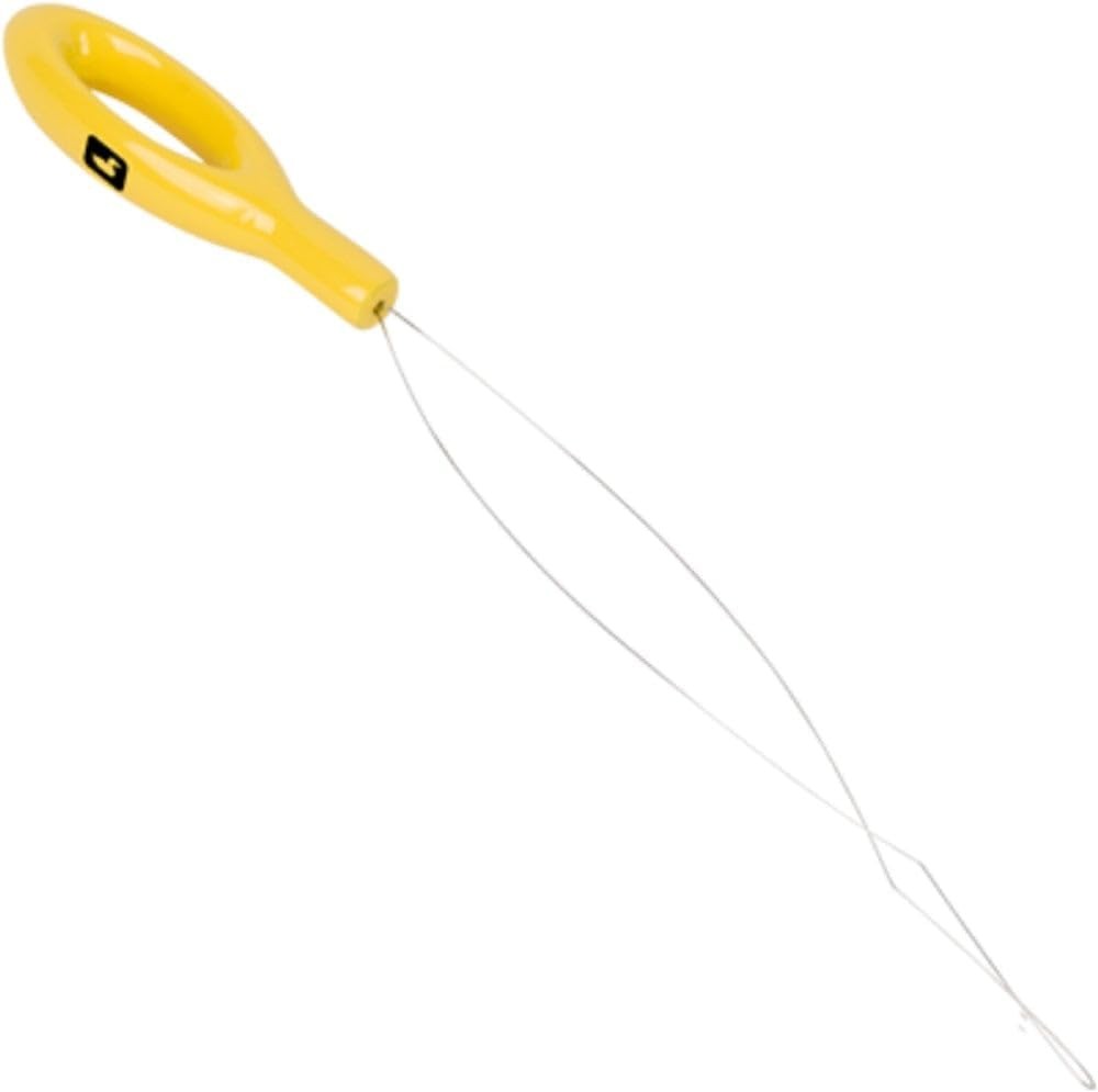 Bobbin Threader – Ergonomic, Powder Coated Handle, Yellow, Large Bobbins
